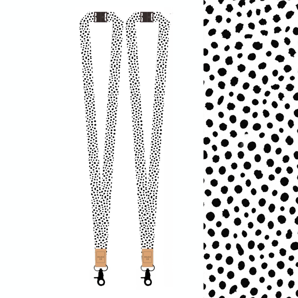 Monochrome Fabric Lanyard [PRE-ORDER FOR EARLY OCT]
