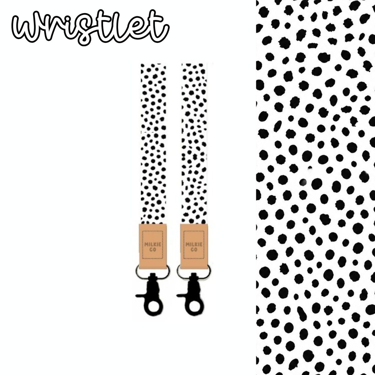 Monochrome Fabric Wristlet [RESTOCK LATE SEPT]