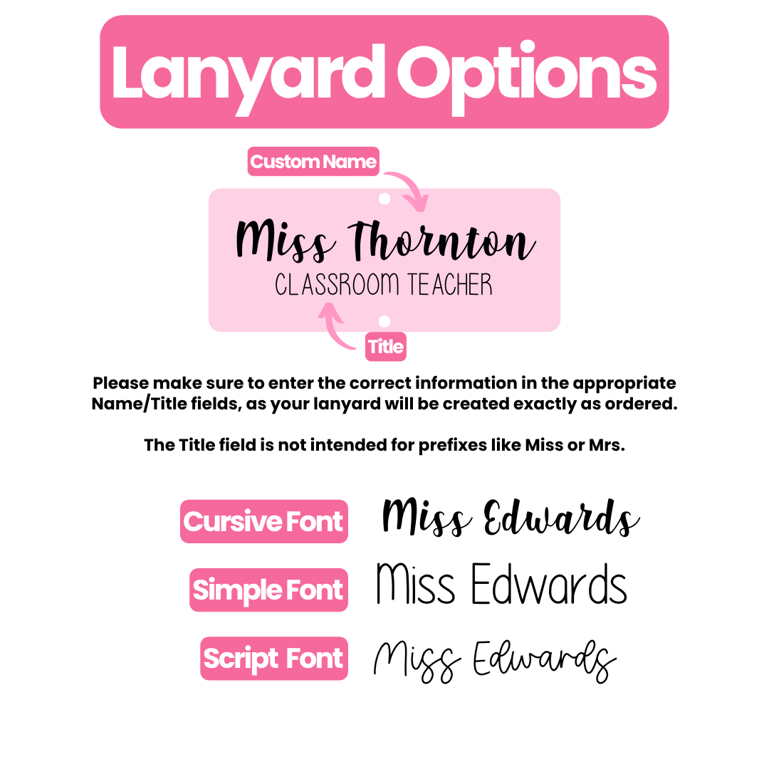 Personalised Lanyard (Rectangle)