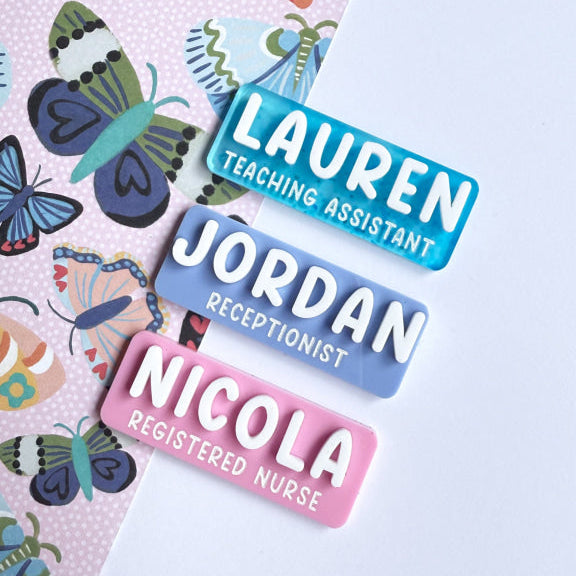 3D Acrylic Name Badges