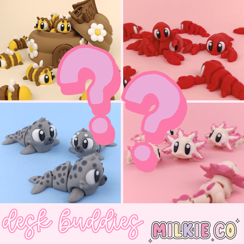 3D Printed Desk Buddies Mystery Bag