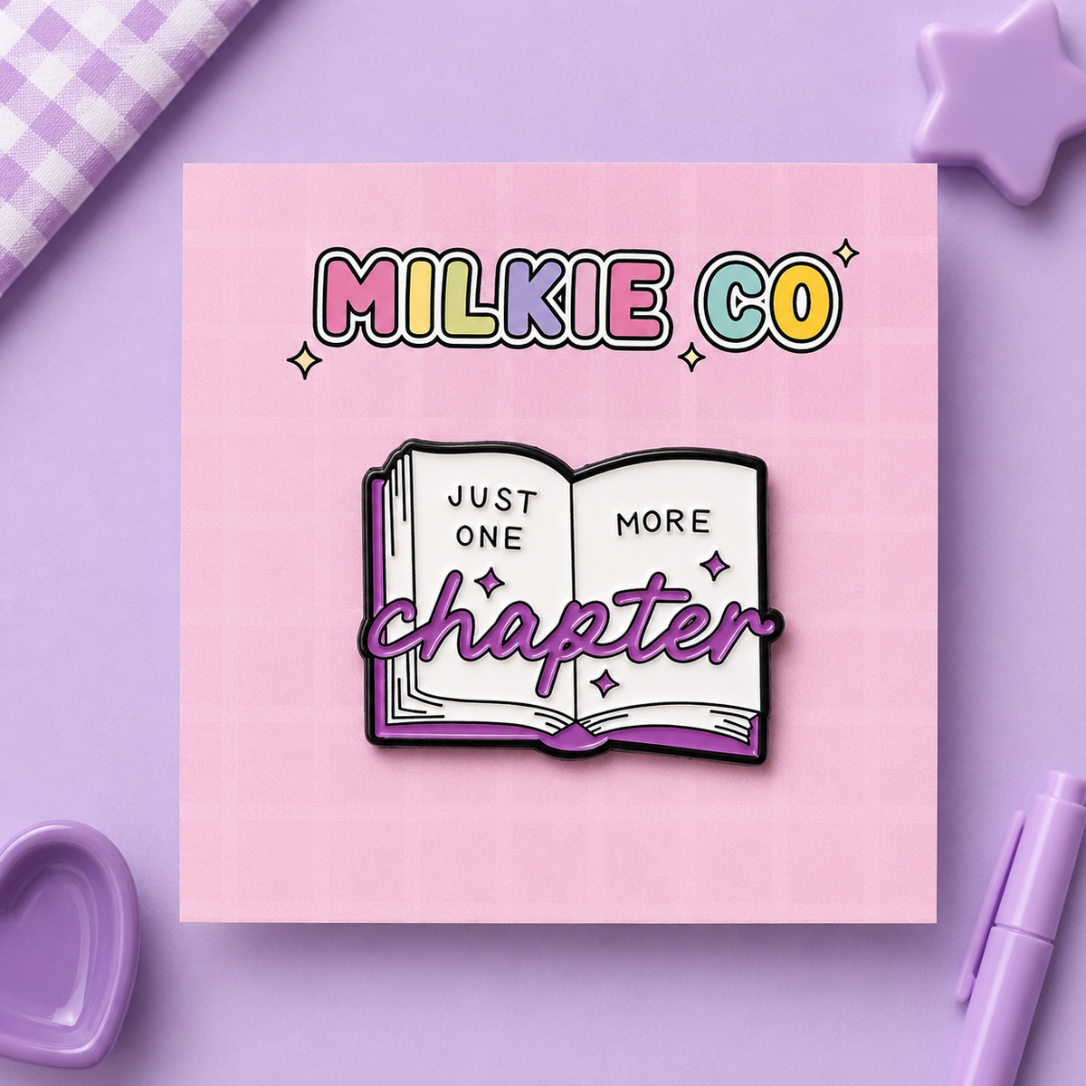 'Just one more Chapter' Enamel Pin