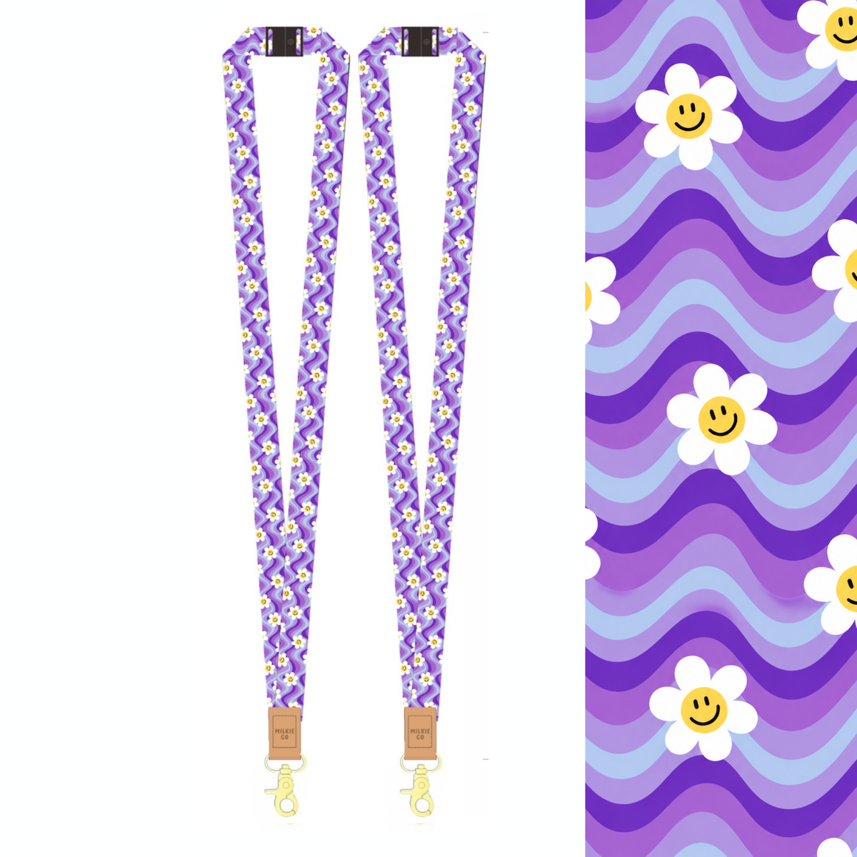 Violet Vibes Fabric Lanyard [LAUNCHING LATE SEPT]