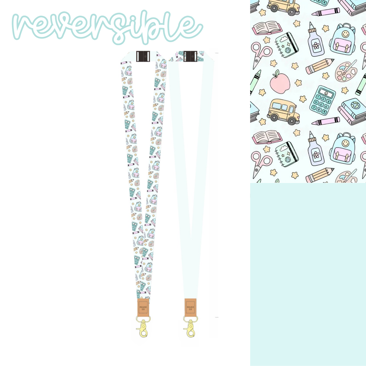 *PRE-ORDER* School Days Fabric Lanyard (Restocking in 2-3 weeks)