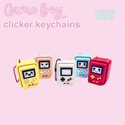 Gameboy Clicker Keychain