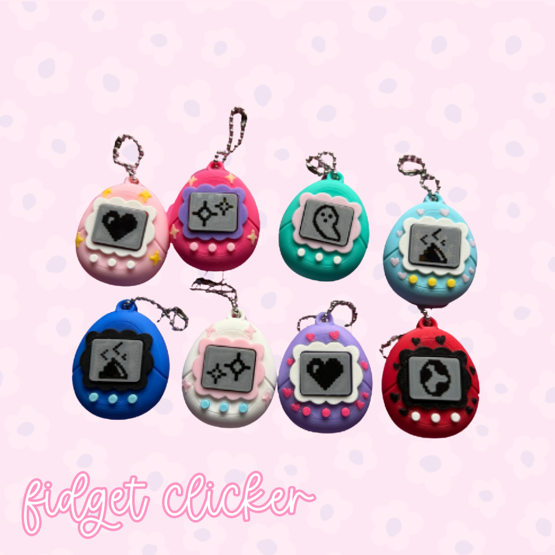 Tamagotchi Clicker Keychain