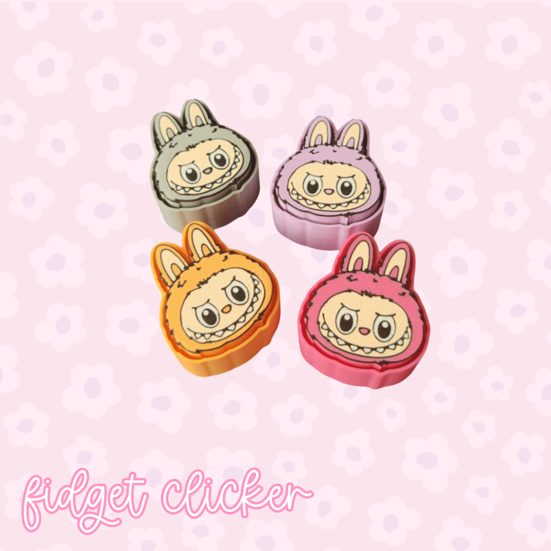 Cute Monster Clicker Keychain