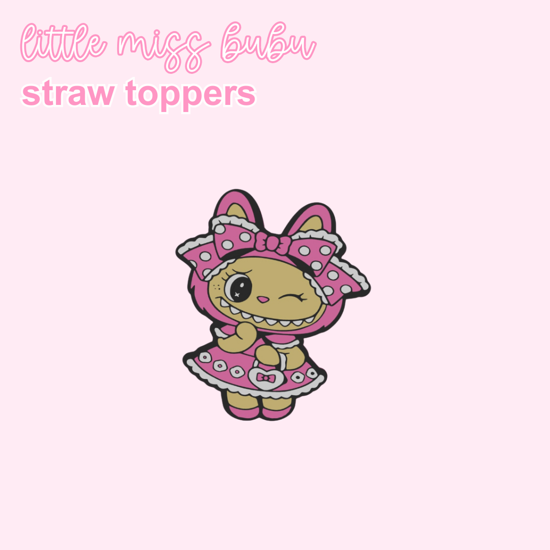 Little Miss Bubu Straw Topper