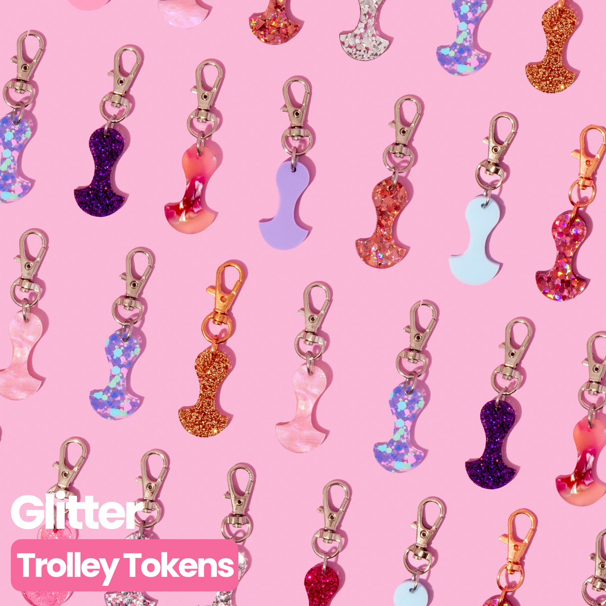 Trolley Tokens - Glitter