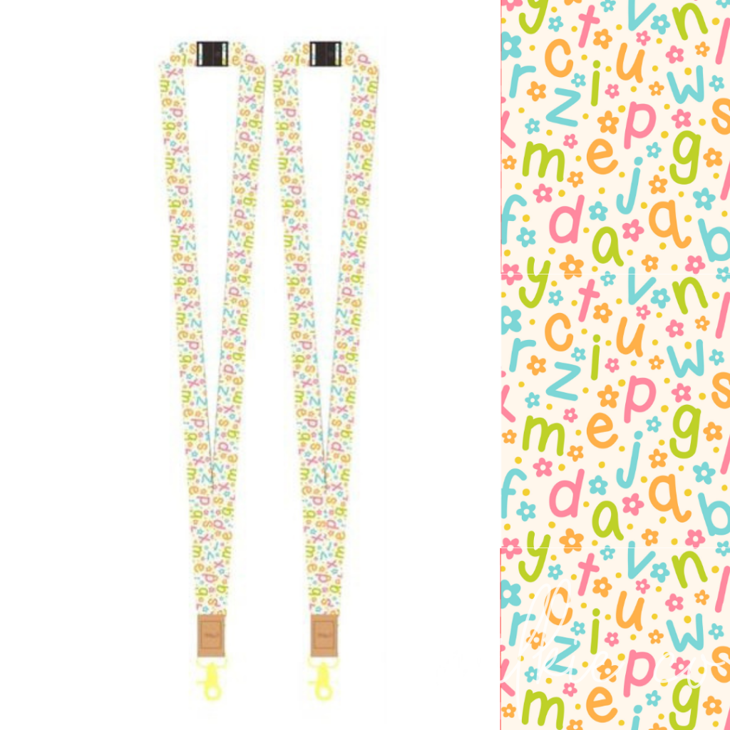 Alphabet Fabric Lanyard All Products