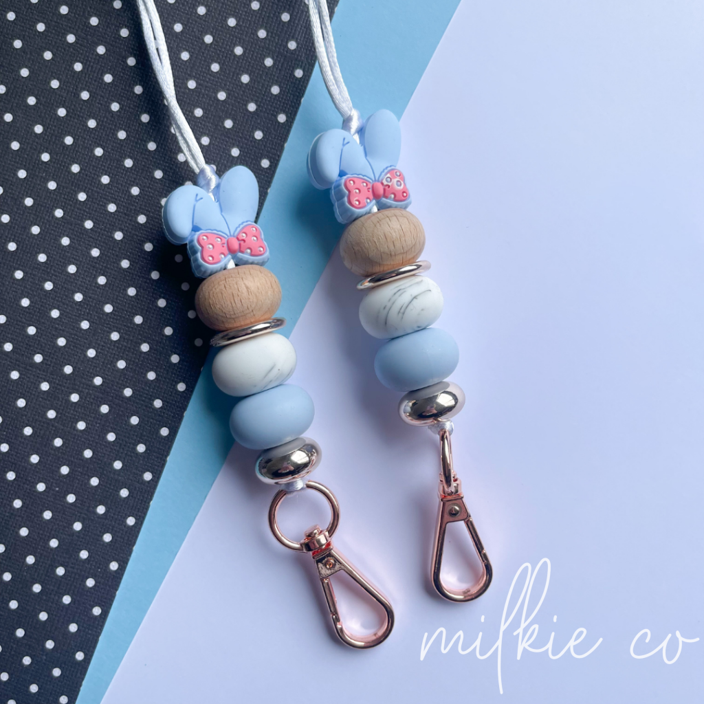Baby Blue Flopsy Bunny Lanyard All Products