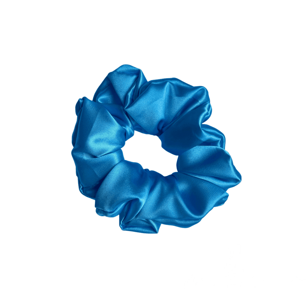Baby Blue Satin Scrunchie All Products