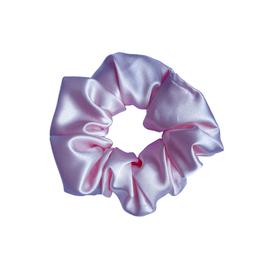 Baby Pink Satin Scrunchie All Products