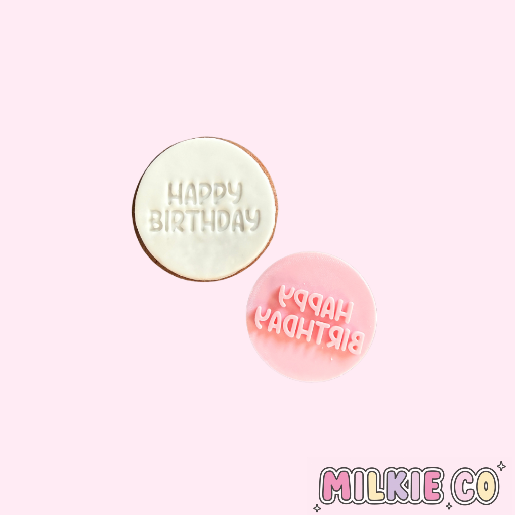 Basic ’Happy Birthday’ Cookie Embosser