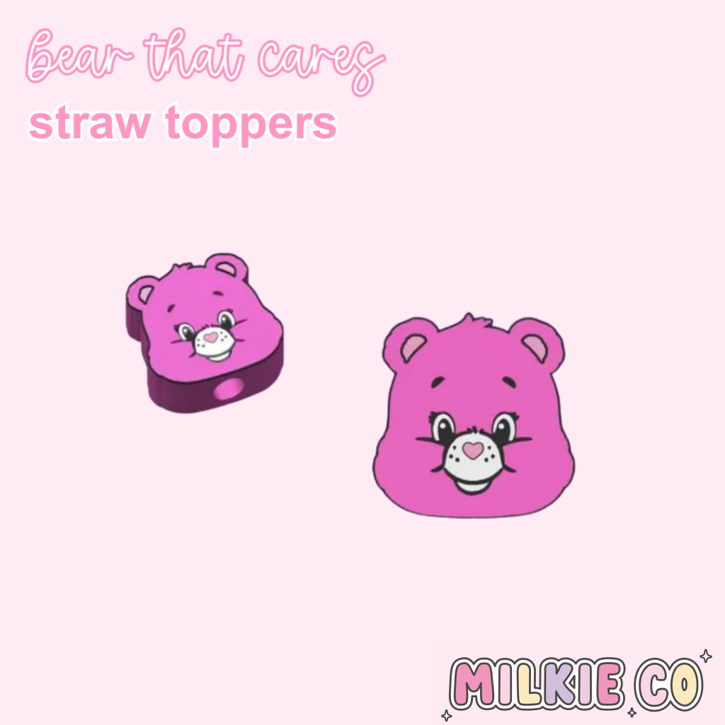 Bear That Cares Straw Topper