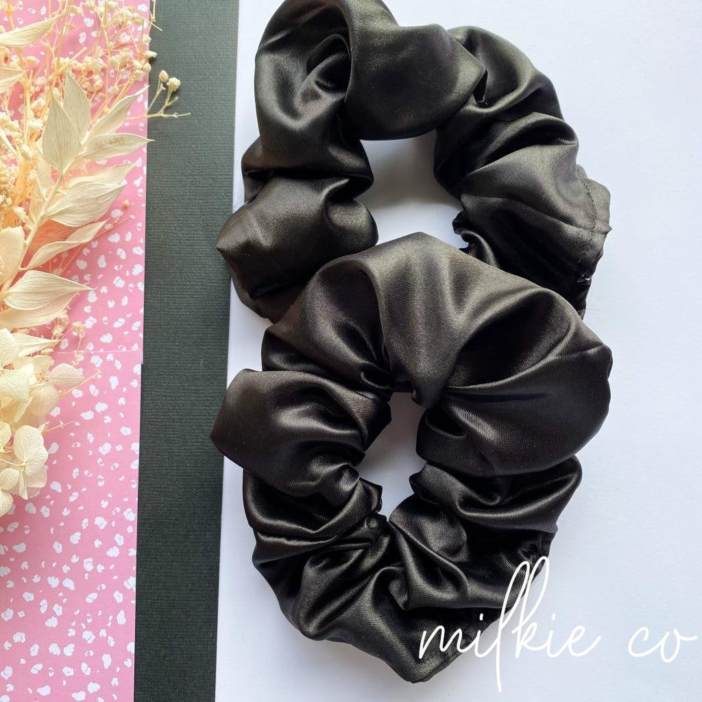 Black Satin Scrunchie All Products
