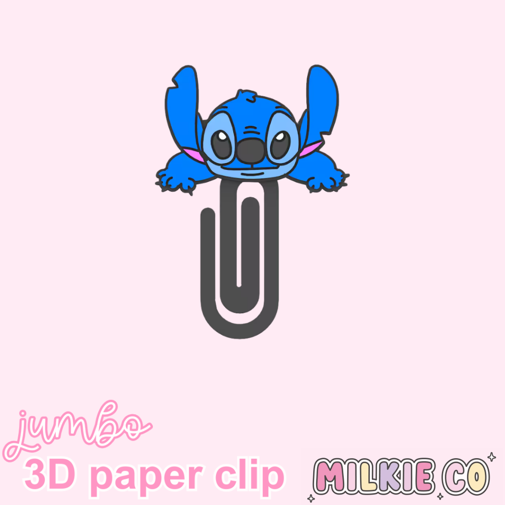 Blue Cutie Jumbo Paperclips