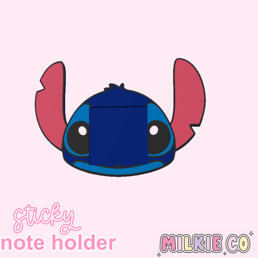 Blue Monster Sticky Note Holder