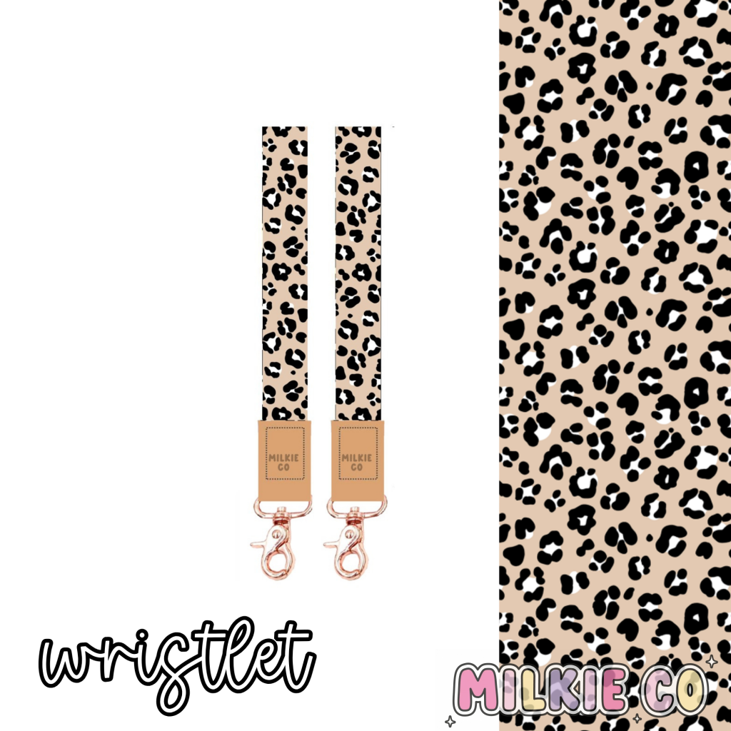 *PRE-ORDER EARLY JUNE* Blush Leopard Fabric Wristlet All Products