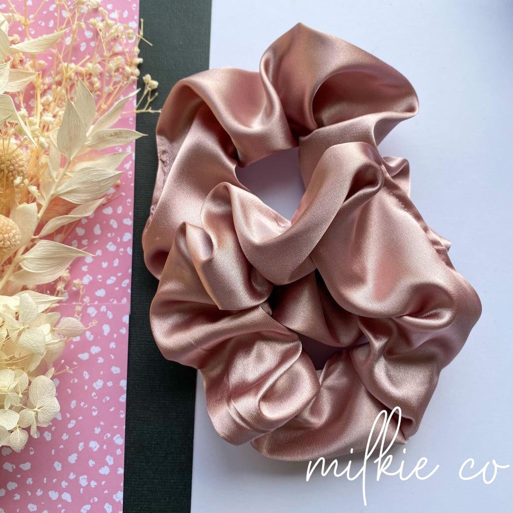 Blush Satin Scrunchie All Products