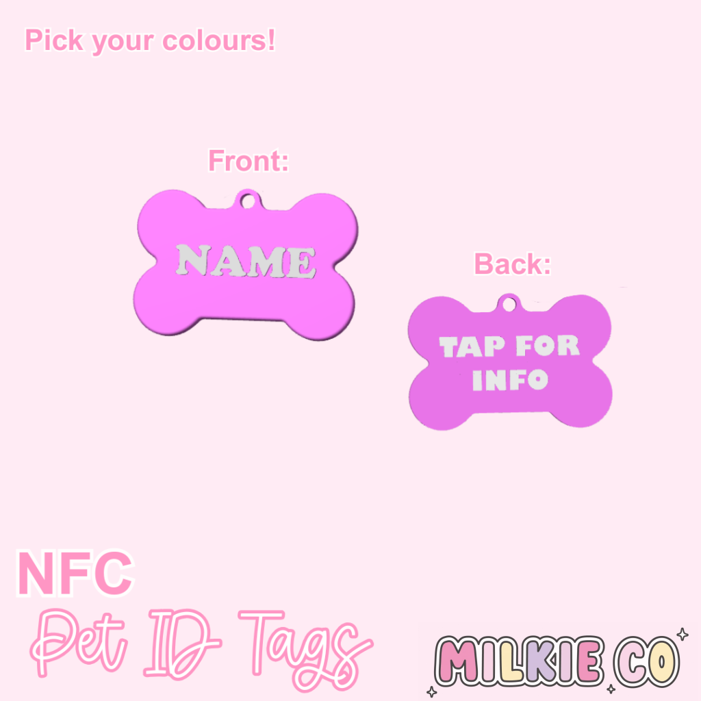 Bone Personalized NFC Pet Tag