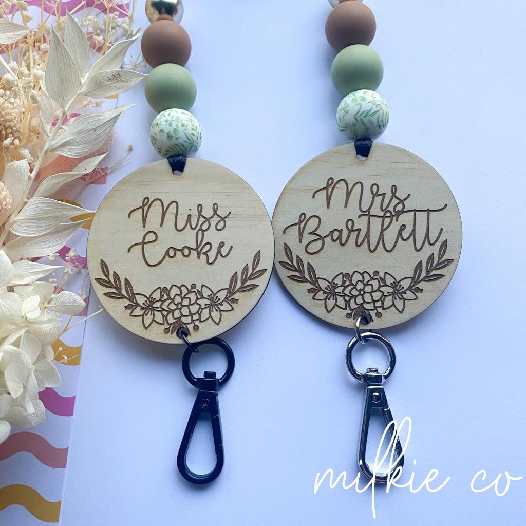 Botanical Bloom Personalised Lanyard All Products