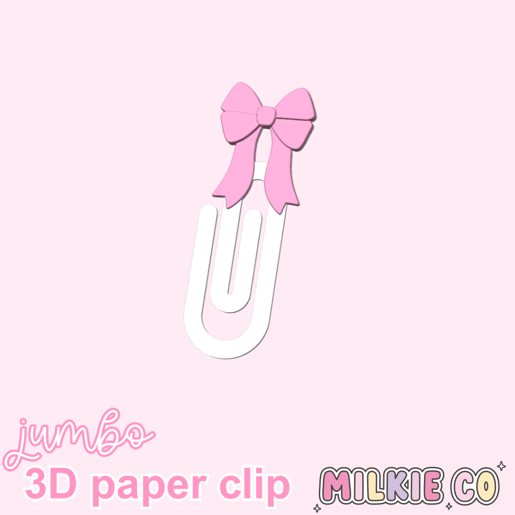 Bow Jumbo Paperclips