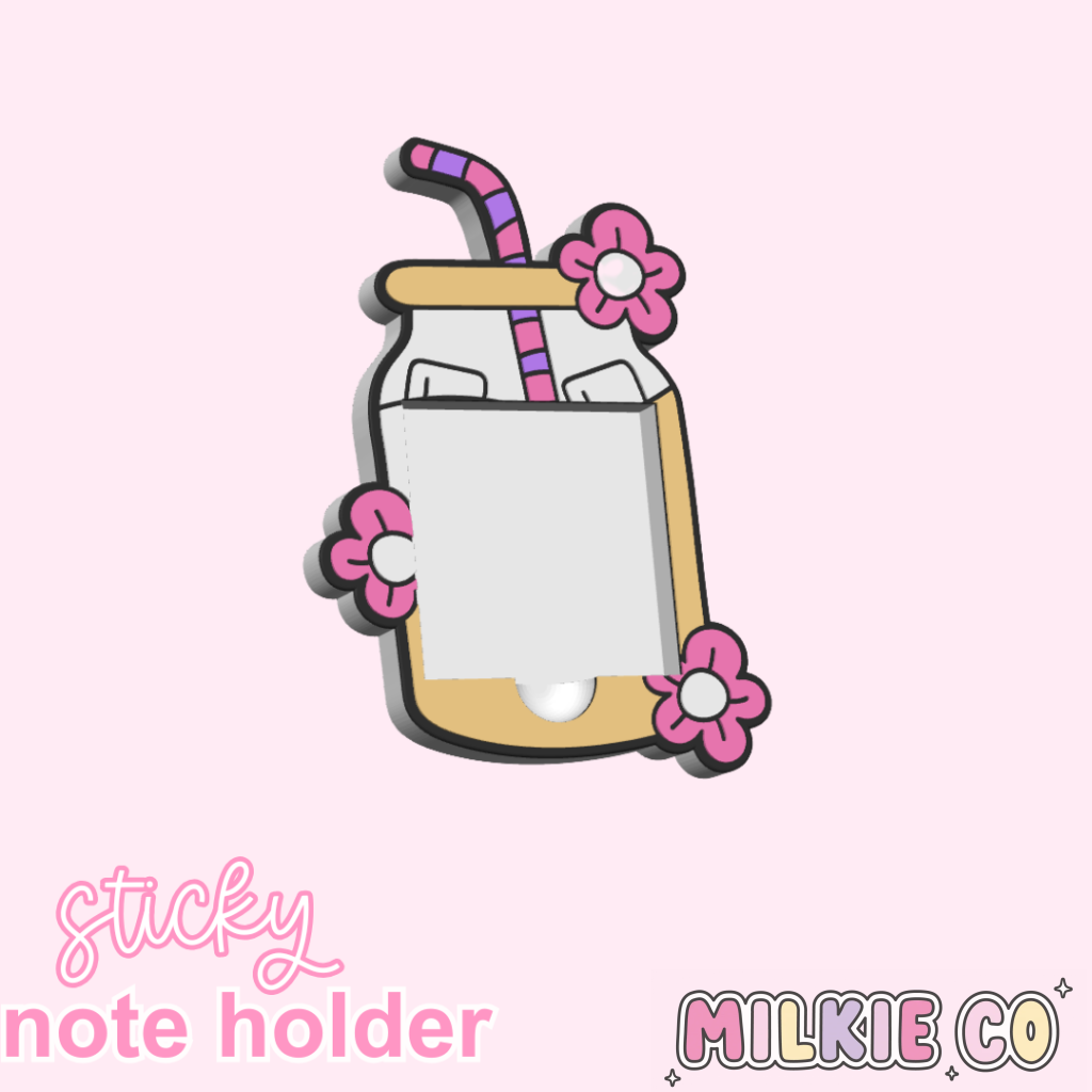 Can Glass Sticky Note Holder