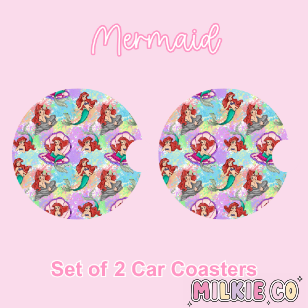 Car Coasters (2pcs) Mermaid