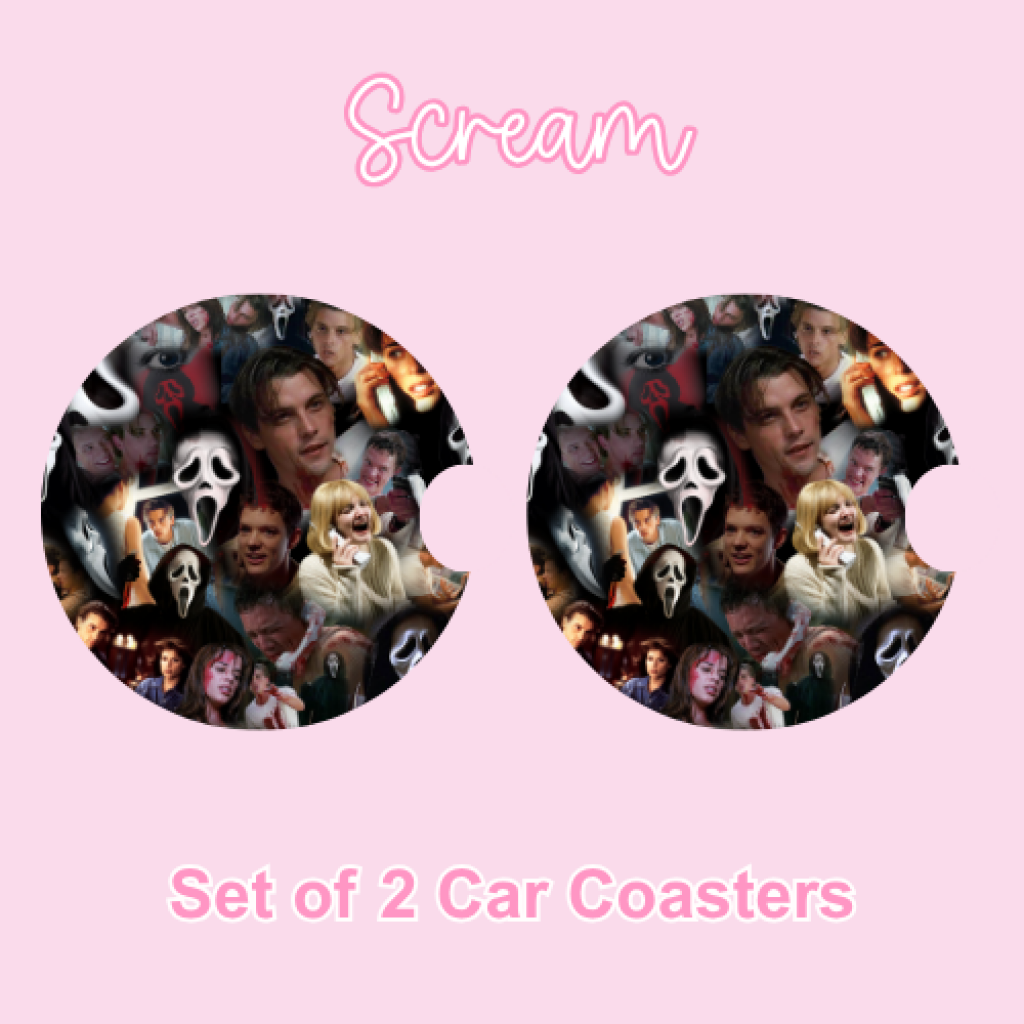 Car Coasters (2pcs) Scream