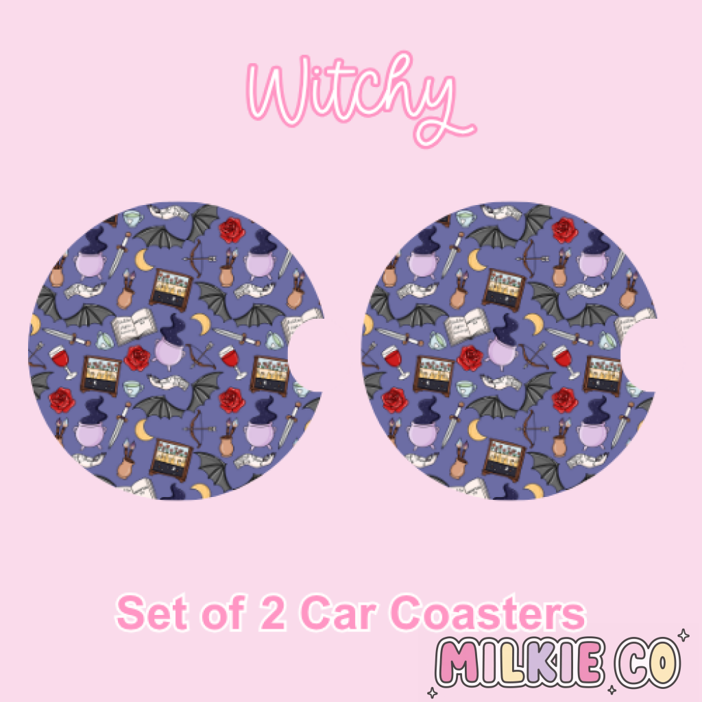 Car Coasters (2pcs) Witchy