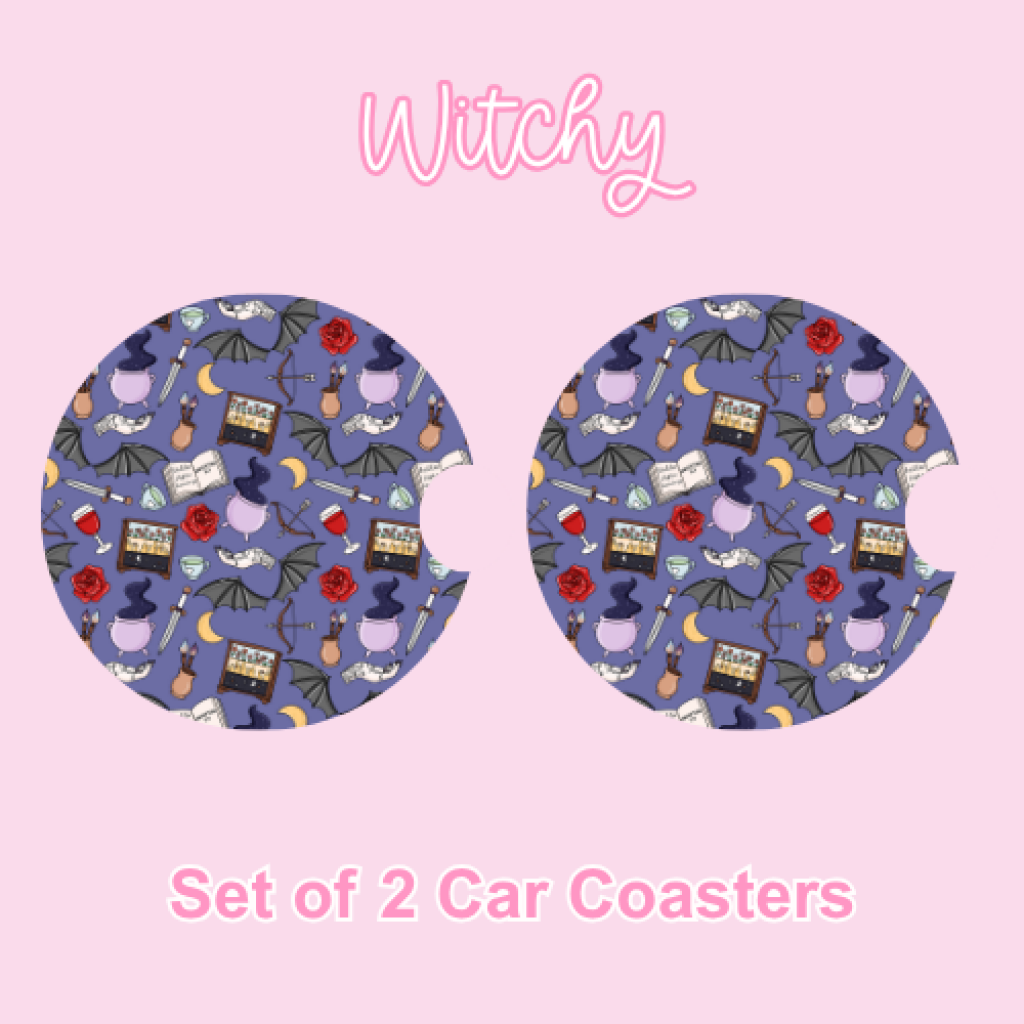 Car Coasters (2pcs) Witchy