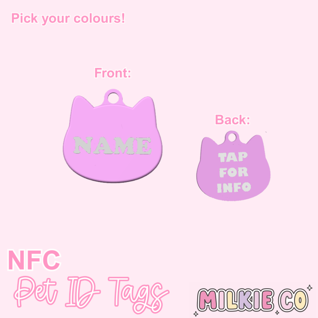 Cat Personalized NFC Pet Tag