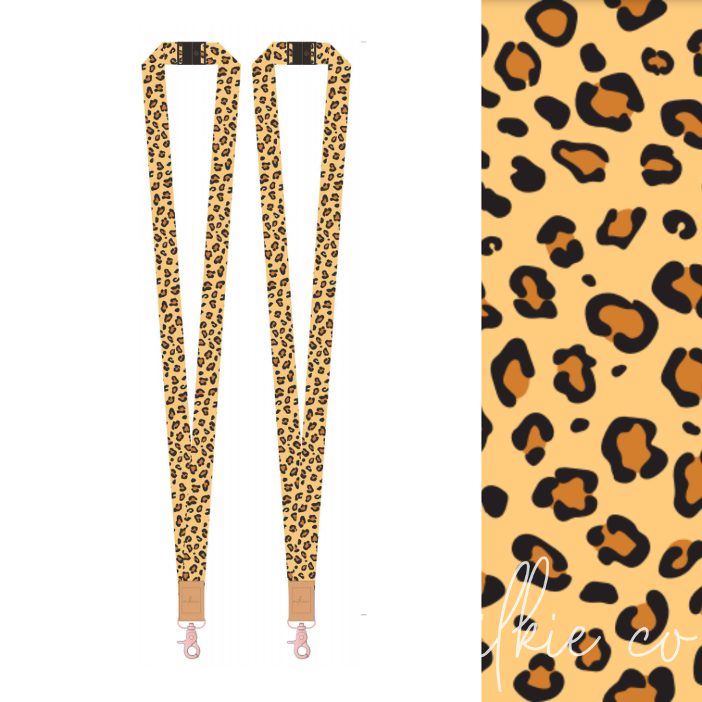 Cheetah Fabric Lanyard All Products