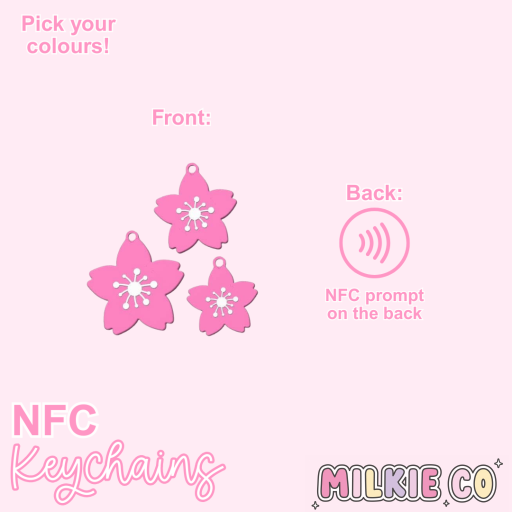 Cherry Blossom NFC Keychain All Products