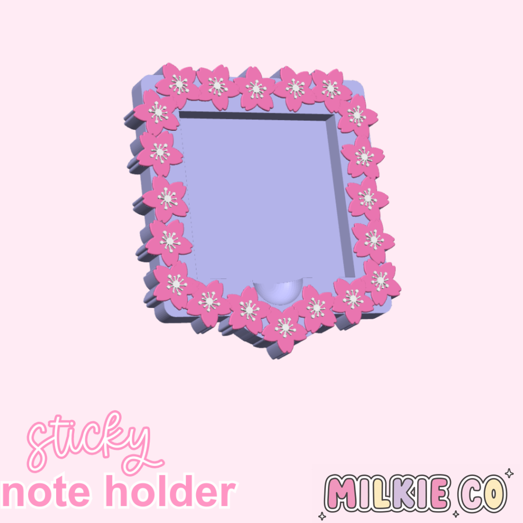 Cherry Blossom Sticky Note Holder