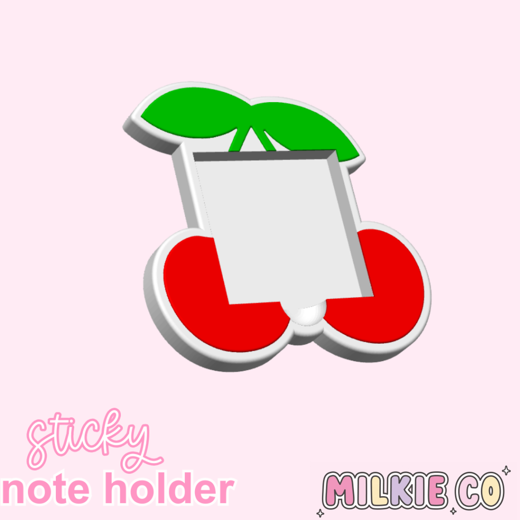 Cherry Sticky Note Holder