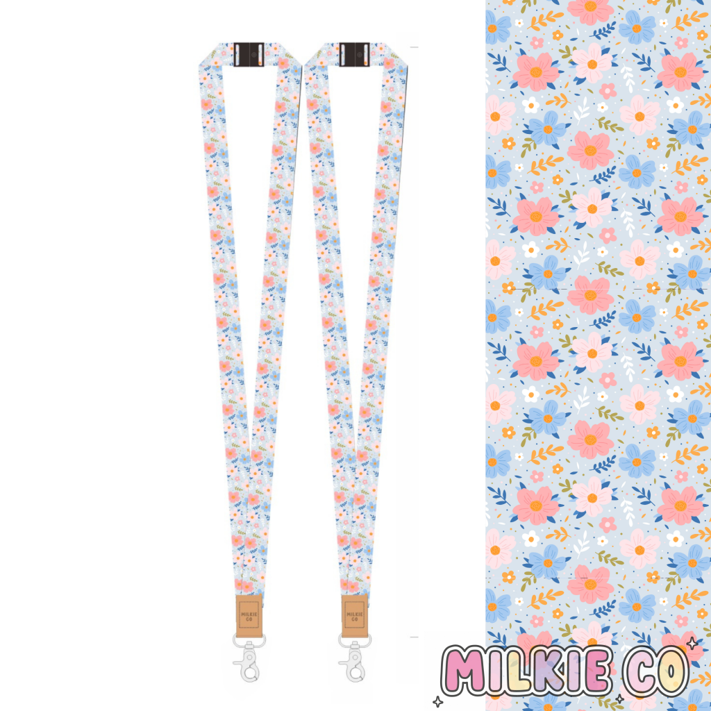 Coastal Bloom Fabric Lanyard [PRE-ORDER LATE SEP] All Products