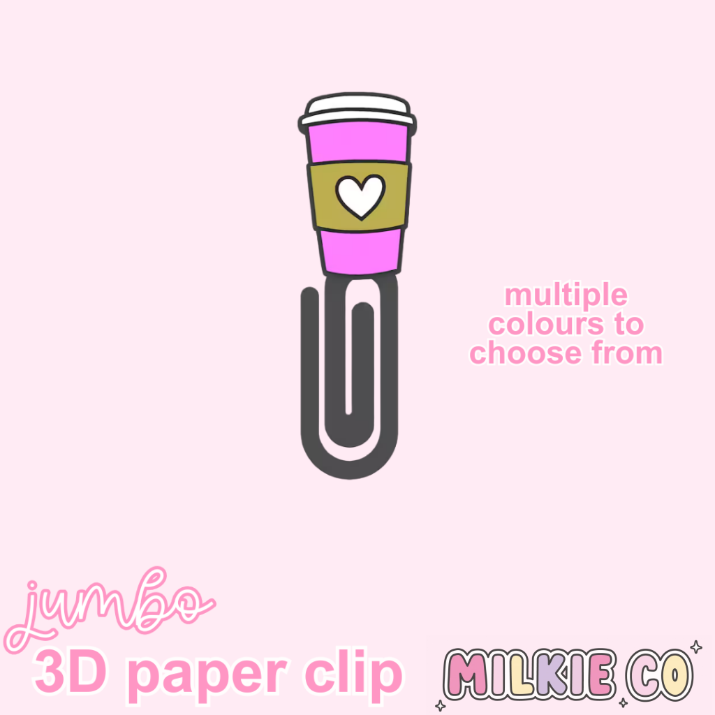 Coffee Jumbo Paperclips