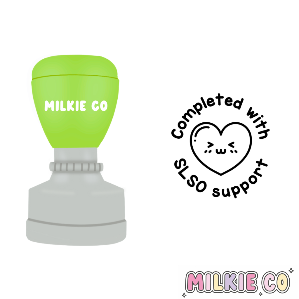 ’Completed with SLSO Support’ Stamp