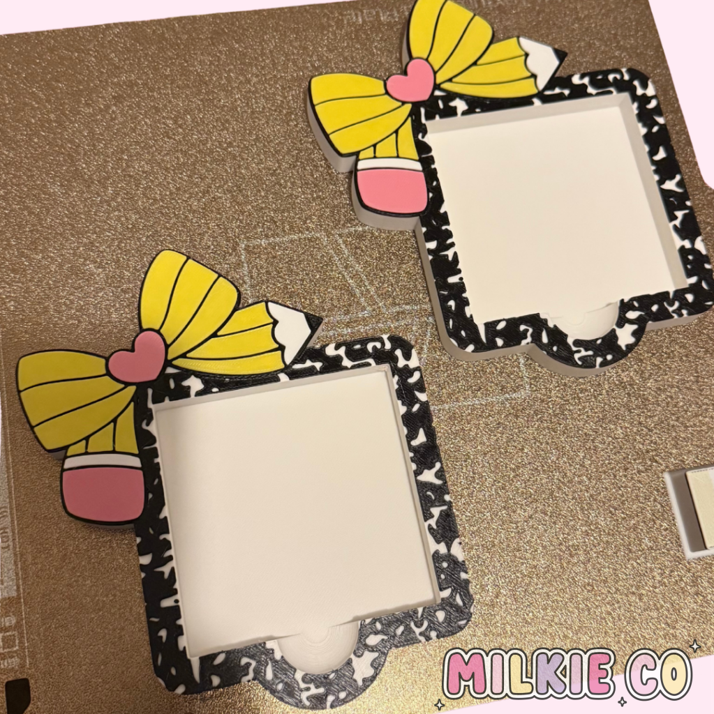 Composition Pencil Sticky Note Holder