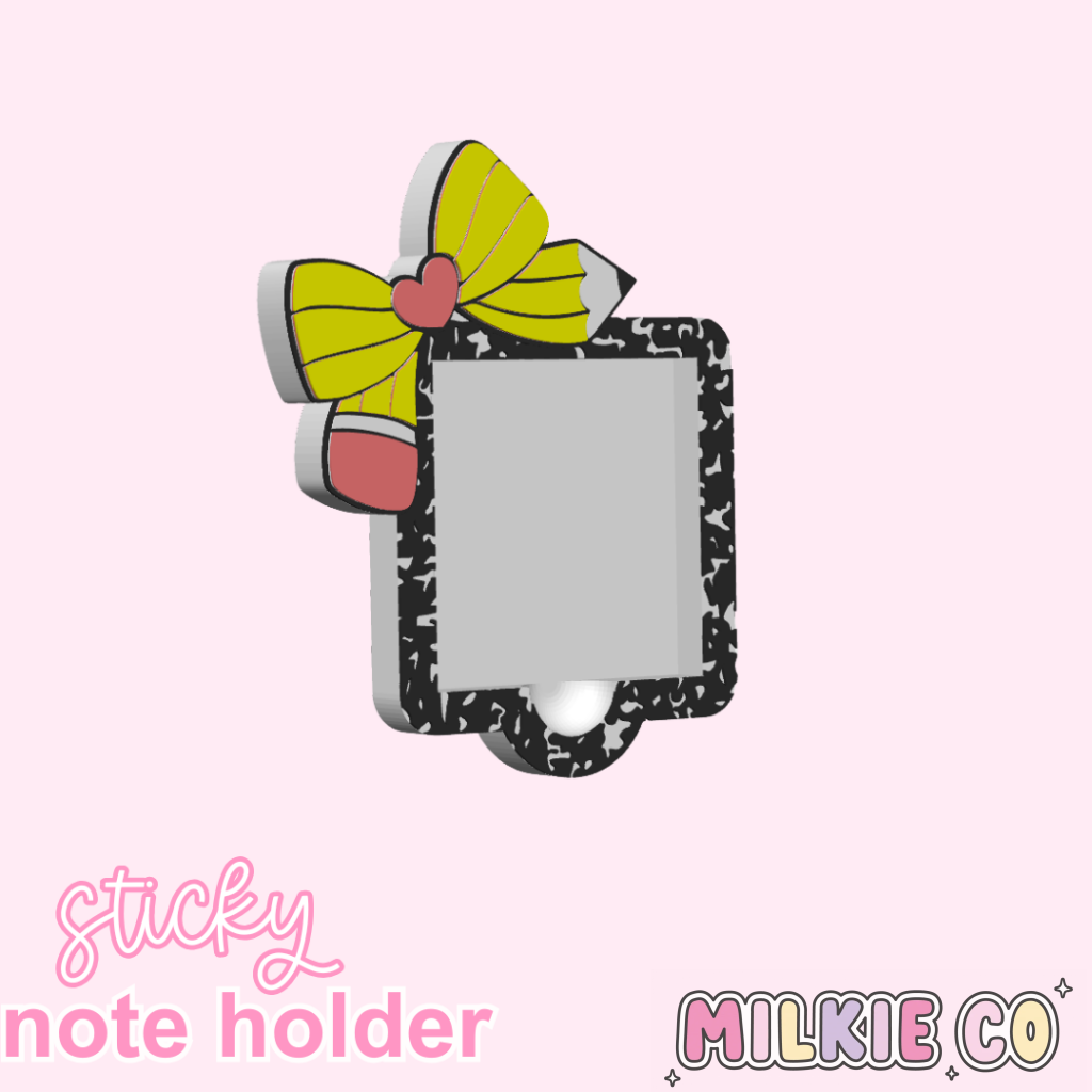 Composition Pencil Sticky Note Holder