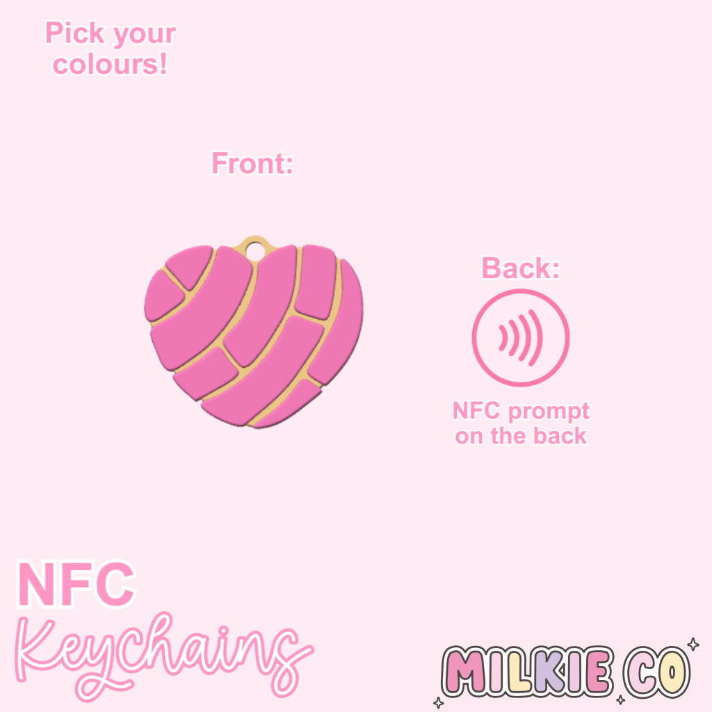 Concha Heart NFC Keychain All Products