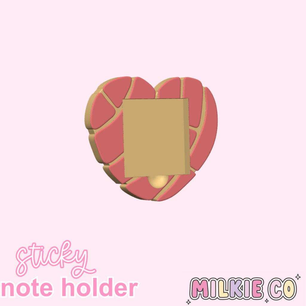 Concha Heart Sticky Note Holder