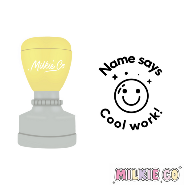'Cool work' Stamp - Milkie Co