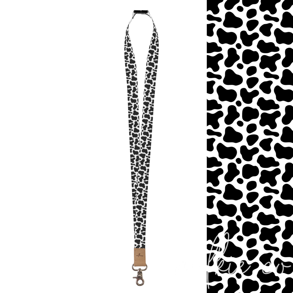 Cow Print Fabric Lanyard All Products