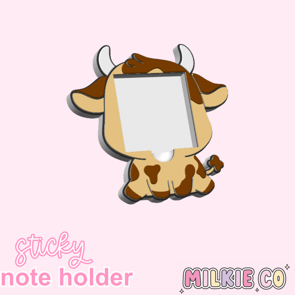 Cow Sticky Note Holder