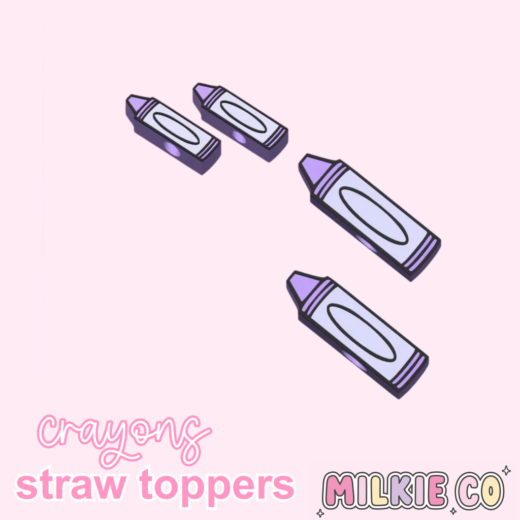 Crayon Straw Topper