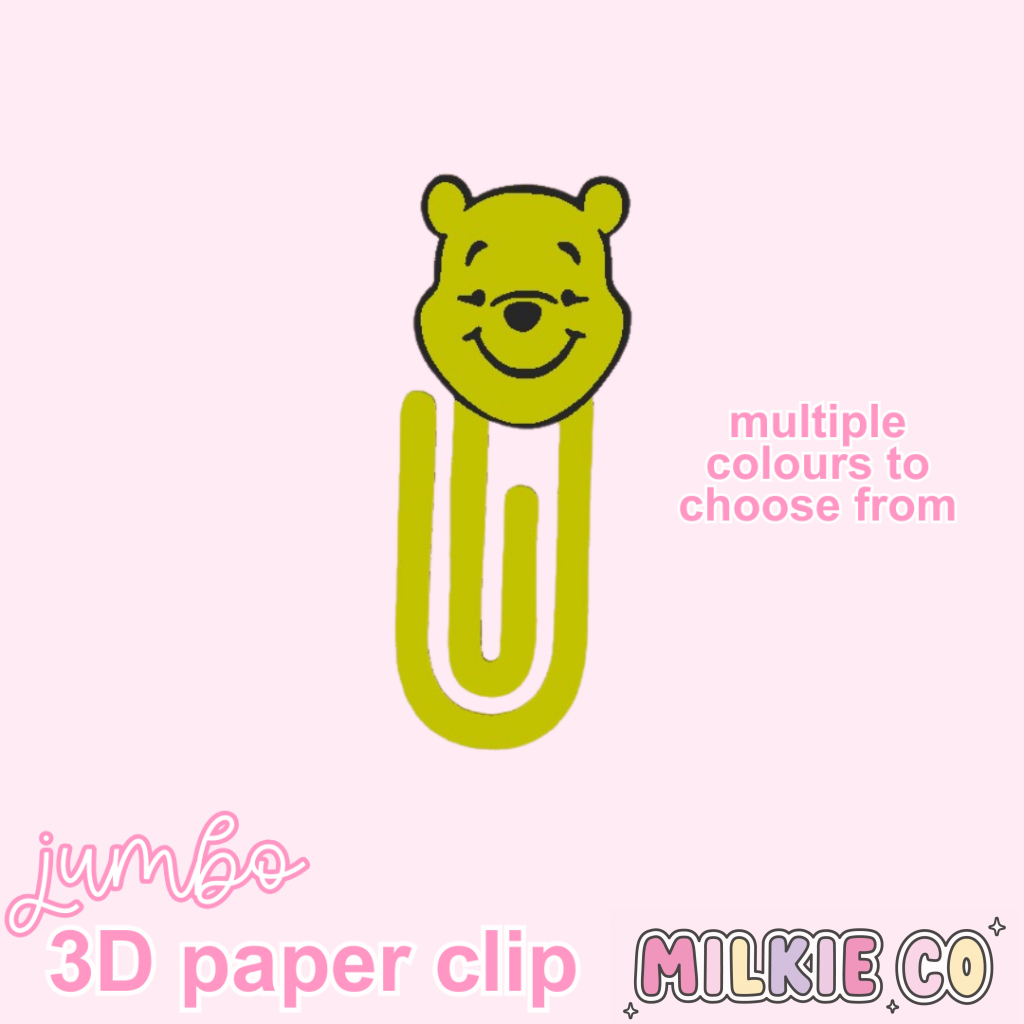 Cute Bear Jumbo Paperclips