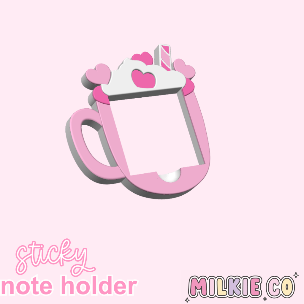 Cute Coffee Sticky Note Holder